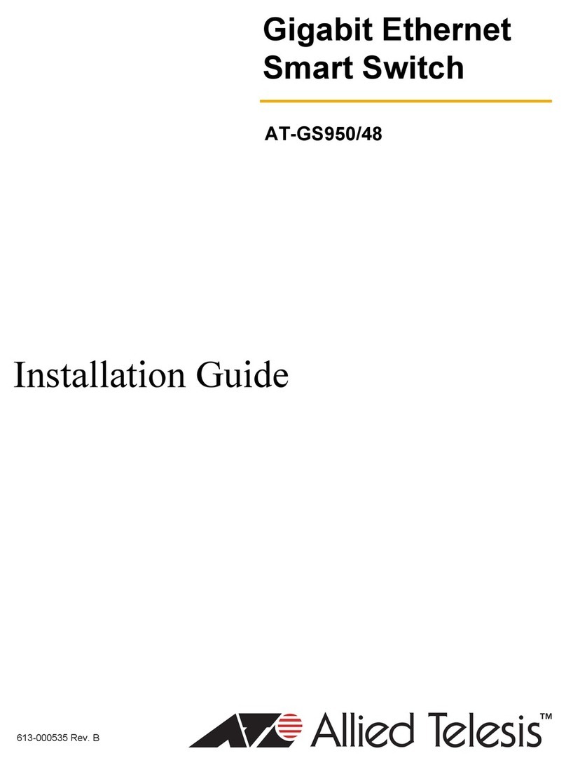 Allied Telesis AT-GS950 User manual Allied Telesis AT-GS950 User manual