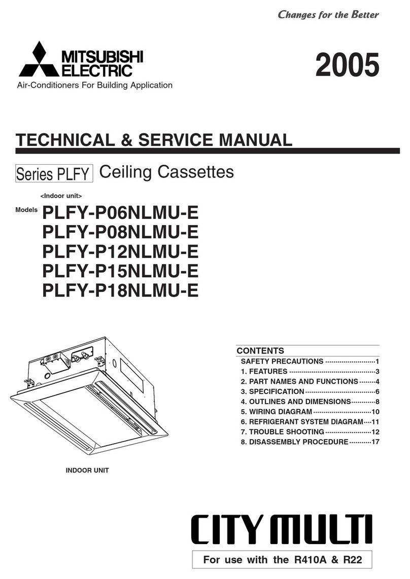 Mitsubishi Electric City Multi PLFY-P06NLMU-E Operating manual