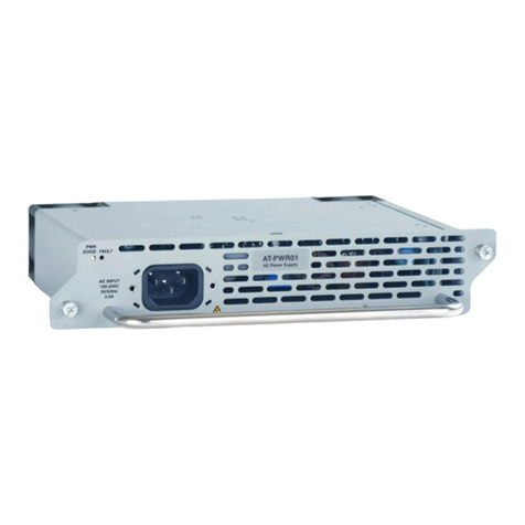 Allied Telesis AT-PWR01 installation guide