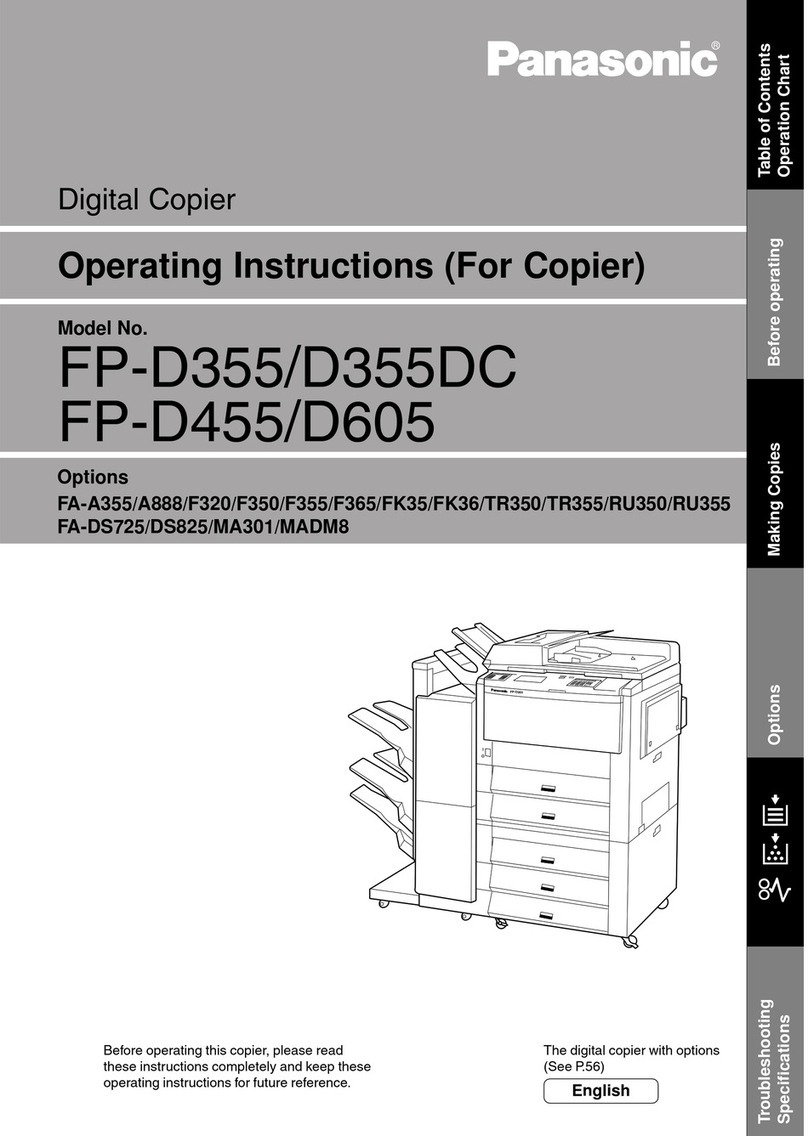 Panasonic FP-D355 User manual Panasonic FP-D355 User manual