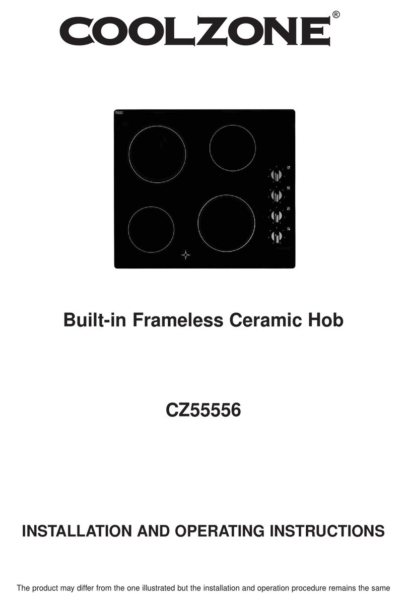 Coolzone CZ55556 Installation and operating instructions