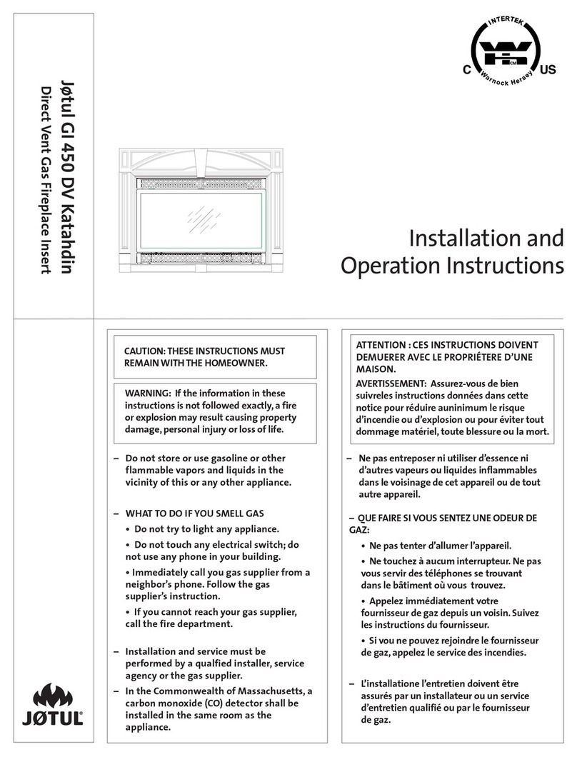 Jøtul GI 450 DV Katahdin User manual