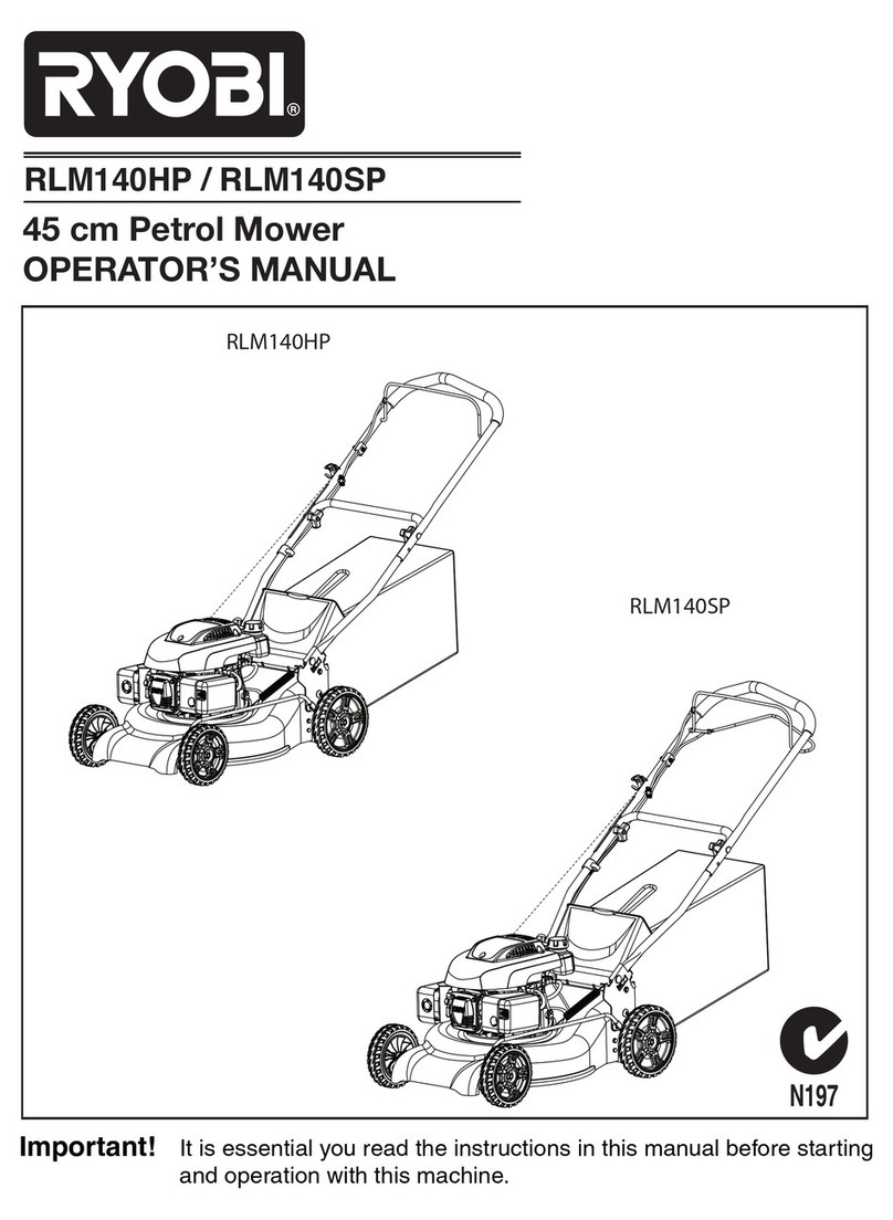 Ryobi RLM140HP Operator's manual