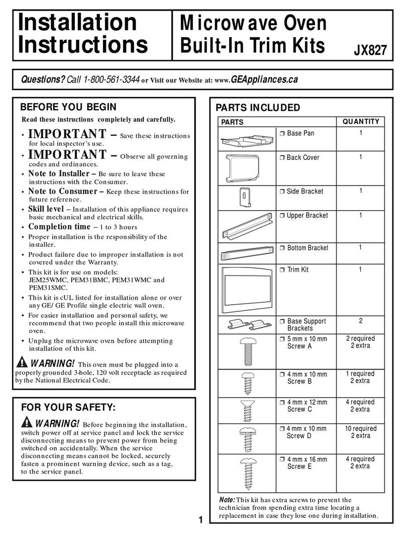 GE JX82 User manual GE JX82 User manual