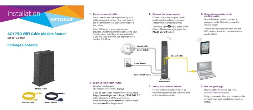 NETGEAR C6300 User manual NETGEAR C6300 User manual