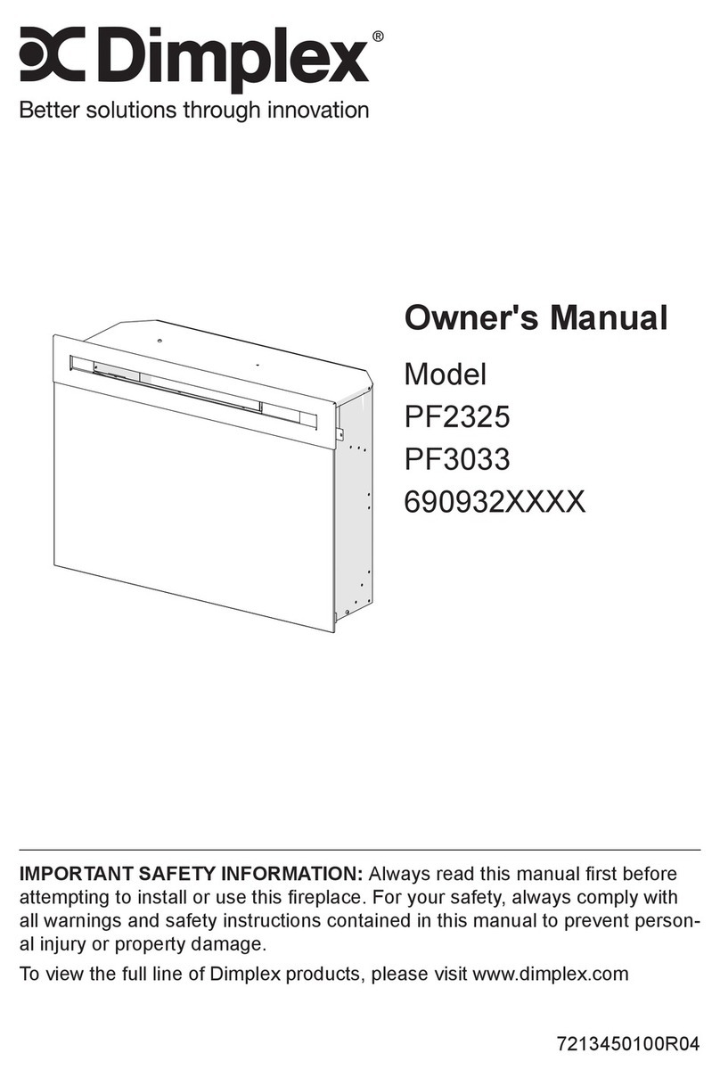Dimplex PF2325 User manual Dimplex PF2325 User manual