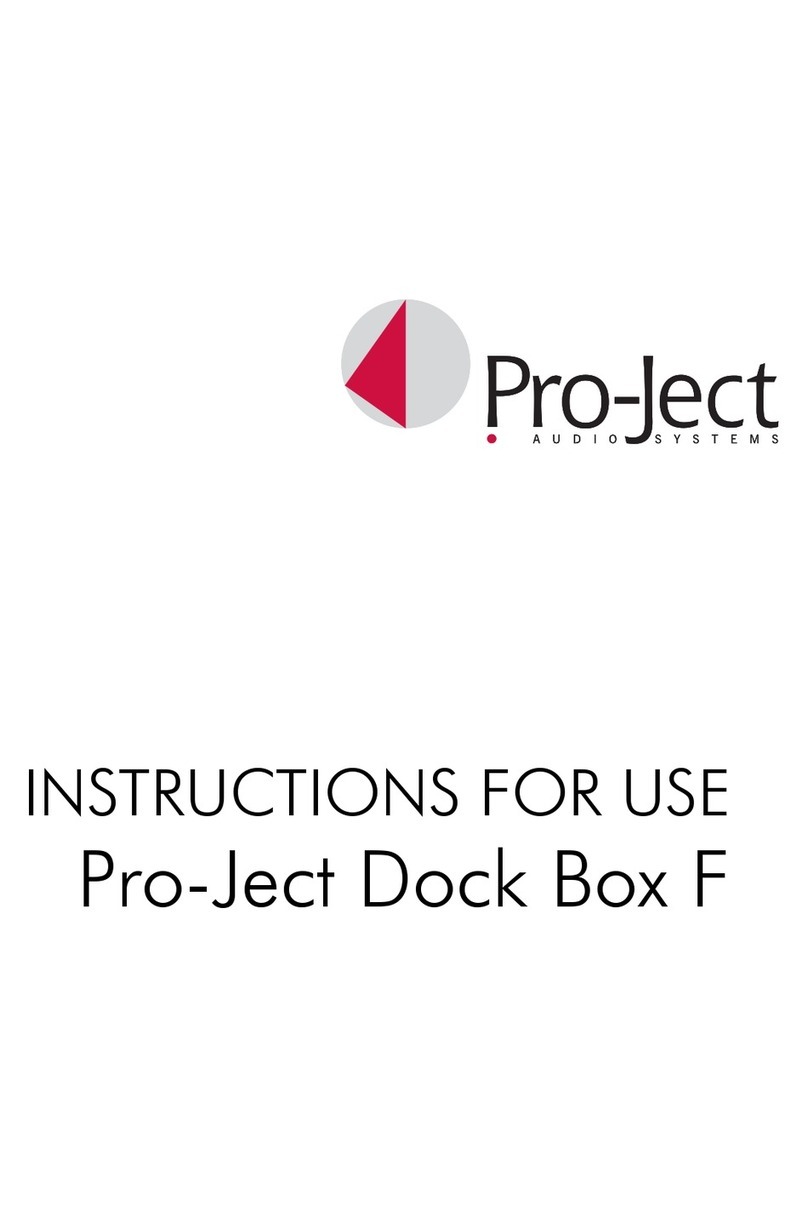 Pro-Ject Audio Systems Dock Box F User manual Pro-Ject Audio Systems Dock Box F User manual