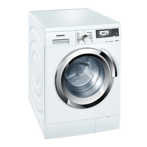 Siemens Washing machine instruction manual