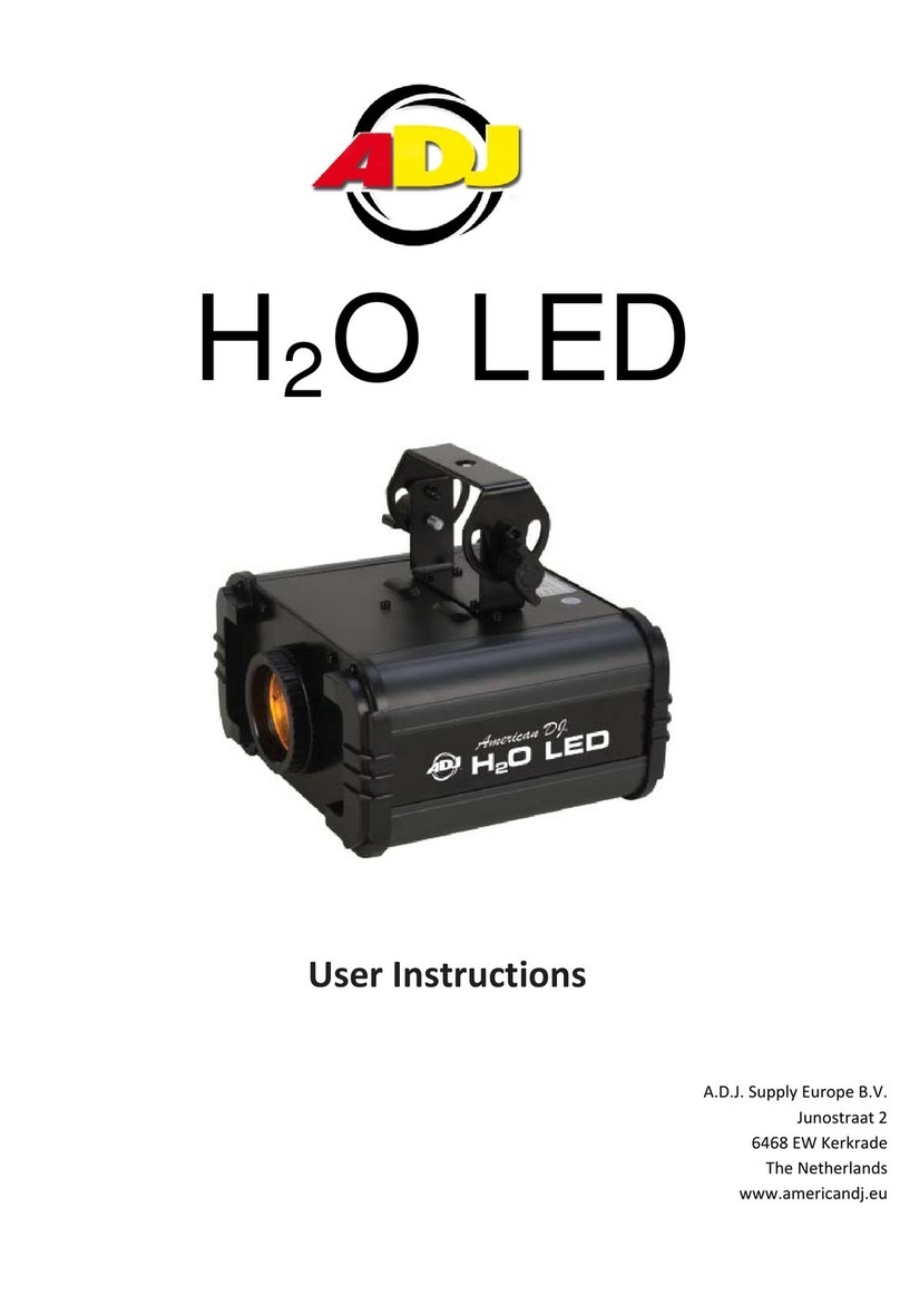 ADJ H2O LED User manual