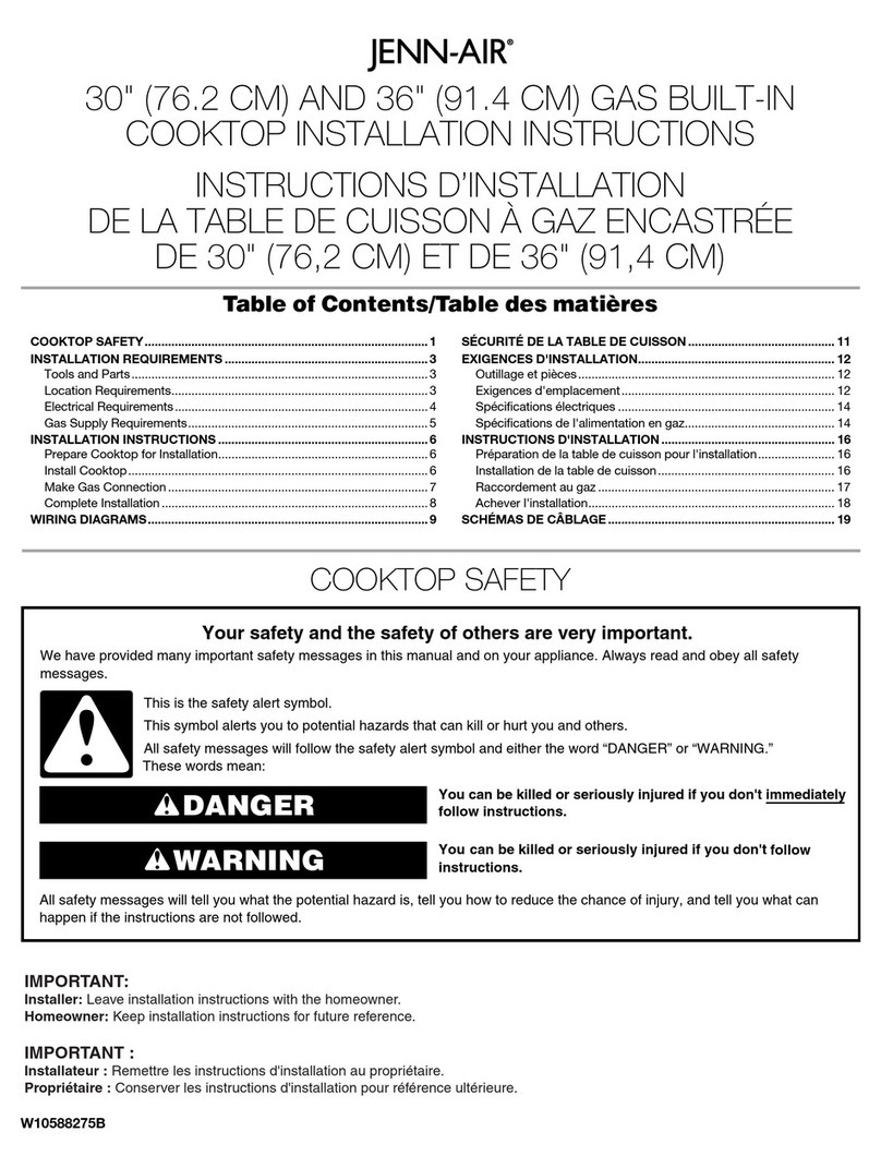 Jenn-Air W10588275B installation instructions Jenn-Air W10588275B installation instructions