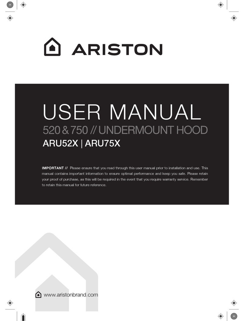 Ariston ARU52X User manual