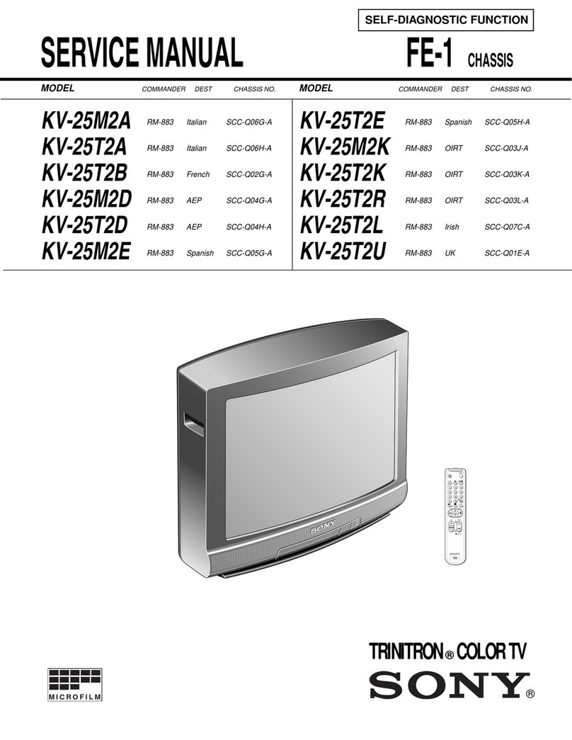 Sony Trinitron KV-25M2A Service manual