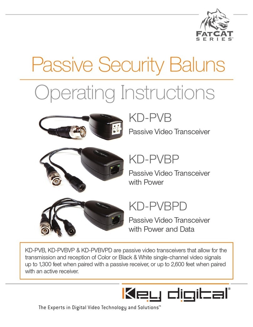Key Digital KD-PVB operating instructions