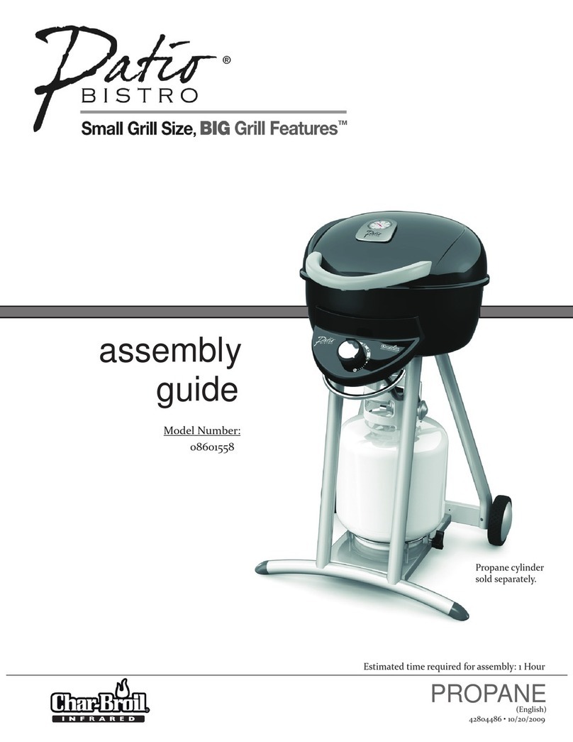 Char-Broil Patio Bistro 08601558 Assembly guide Char-Broil Patio Bistro 08601558 Assembly guide