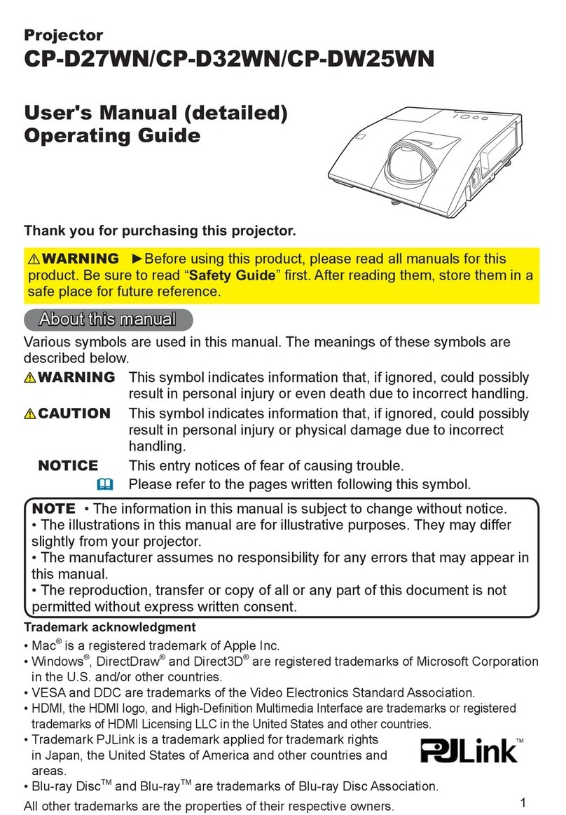 Hitachi CP-D27WN user manual