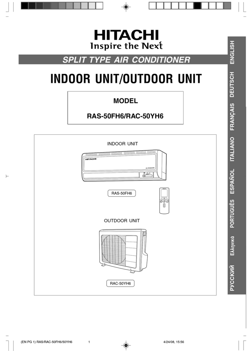 Hitachi RAS-50FH6 User manual