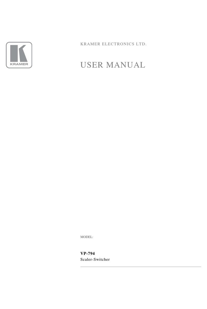 Kramer VP-794 User manual Kramer VP-794 User manual