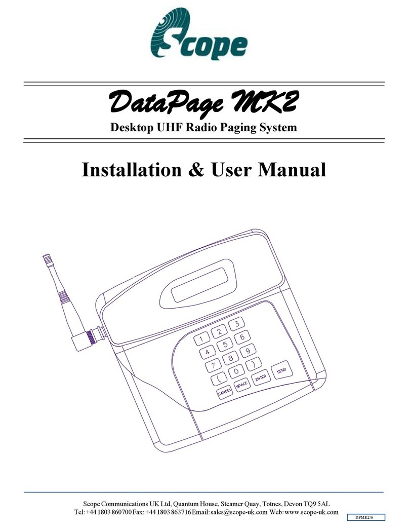 scope DataPage Mark 2 Installation & user manual