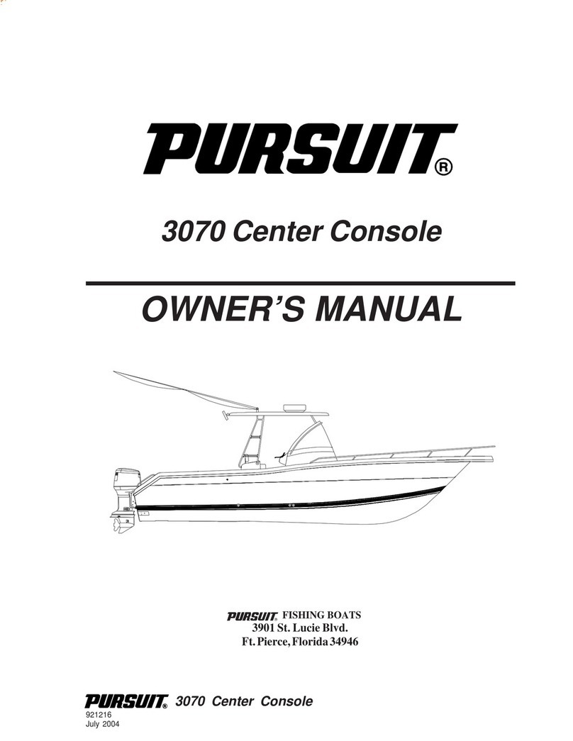 PURSUIT 3070 OFFSHORE owner's manual