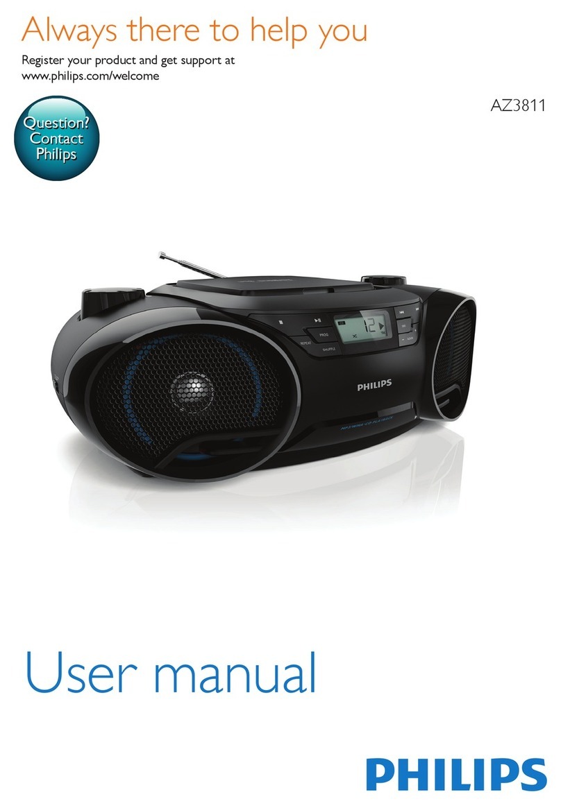 Philips AZ3811 user manual