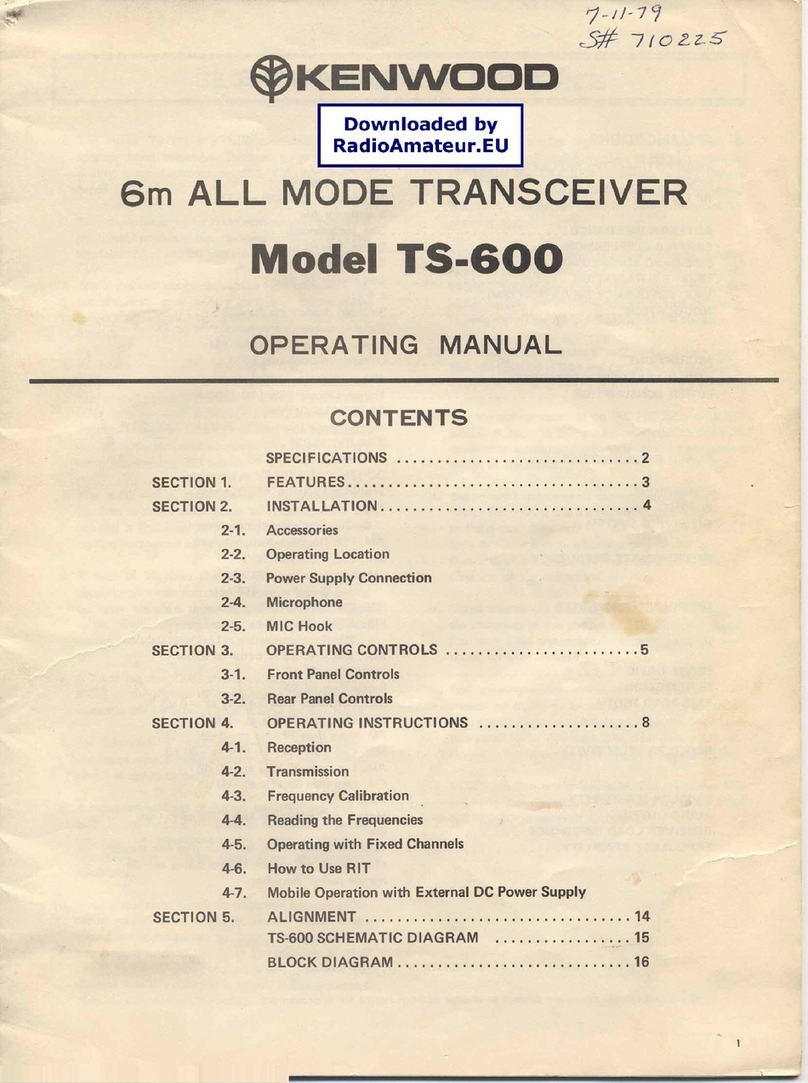 Kenwood TS-600 User manual