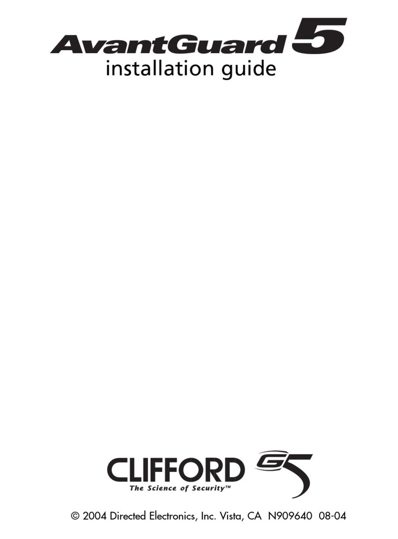 Clifford AVANTGUARD 5 User manual