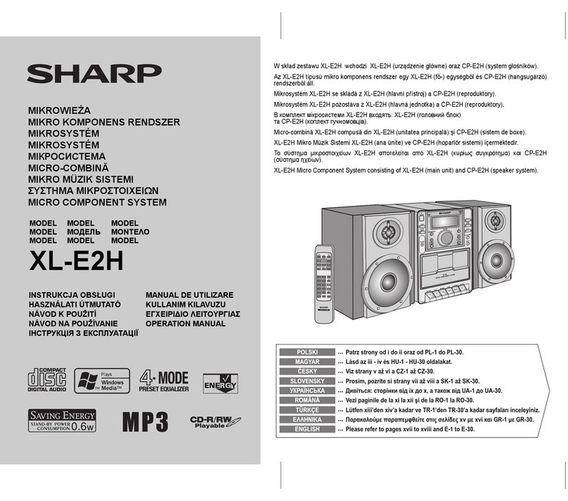 Sharp XL-E2H User manual