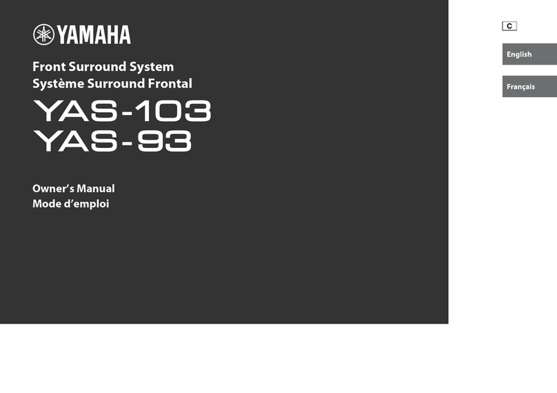 Yamaha YAS-103 User manual
