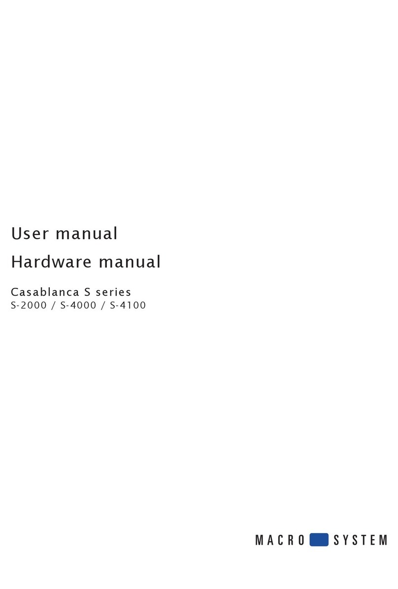MacroSystem Digital Video Casablanca S-2000 User manual