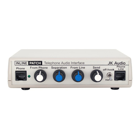 JK Audio InlinePatch User manual