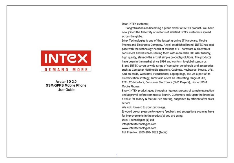 Intex Avatar 3D 2.0 User manual Intex Avatar 3D 2.0 User manual
