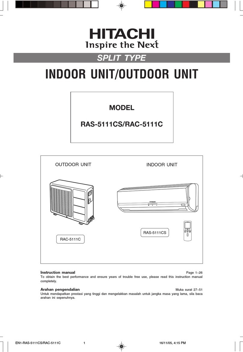 Hitachi RAS-5111CS User manual