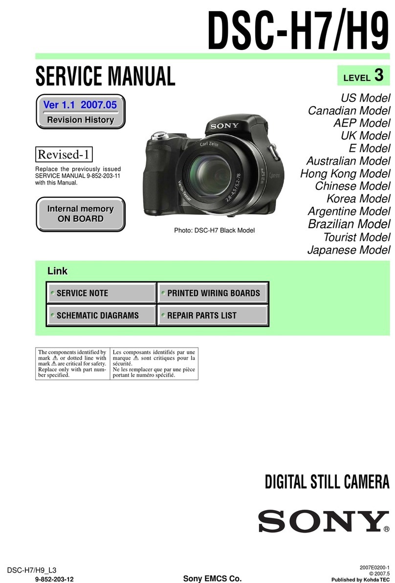 Sony DSC-H7 Cyber-shot® User manual Sony DSC-H7 Cyber-shot® User manual