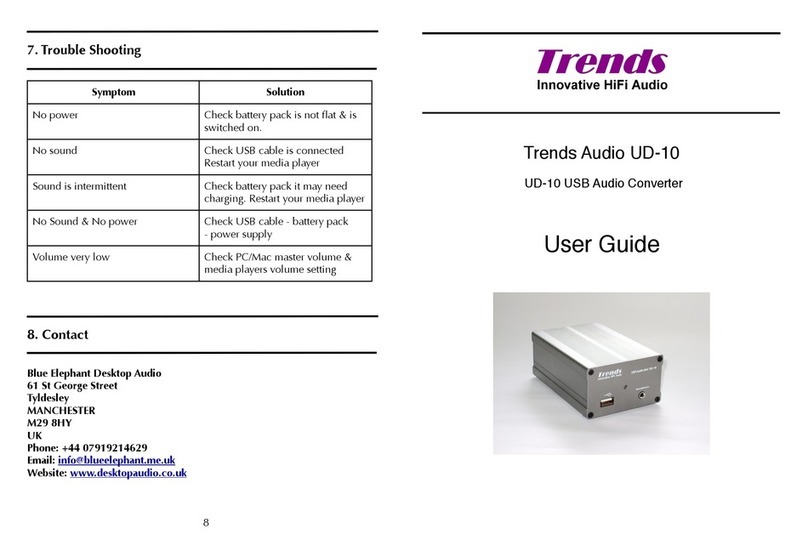 Trends Audio UD-10 user guide