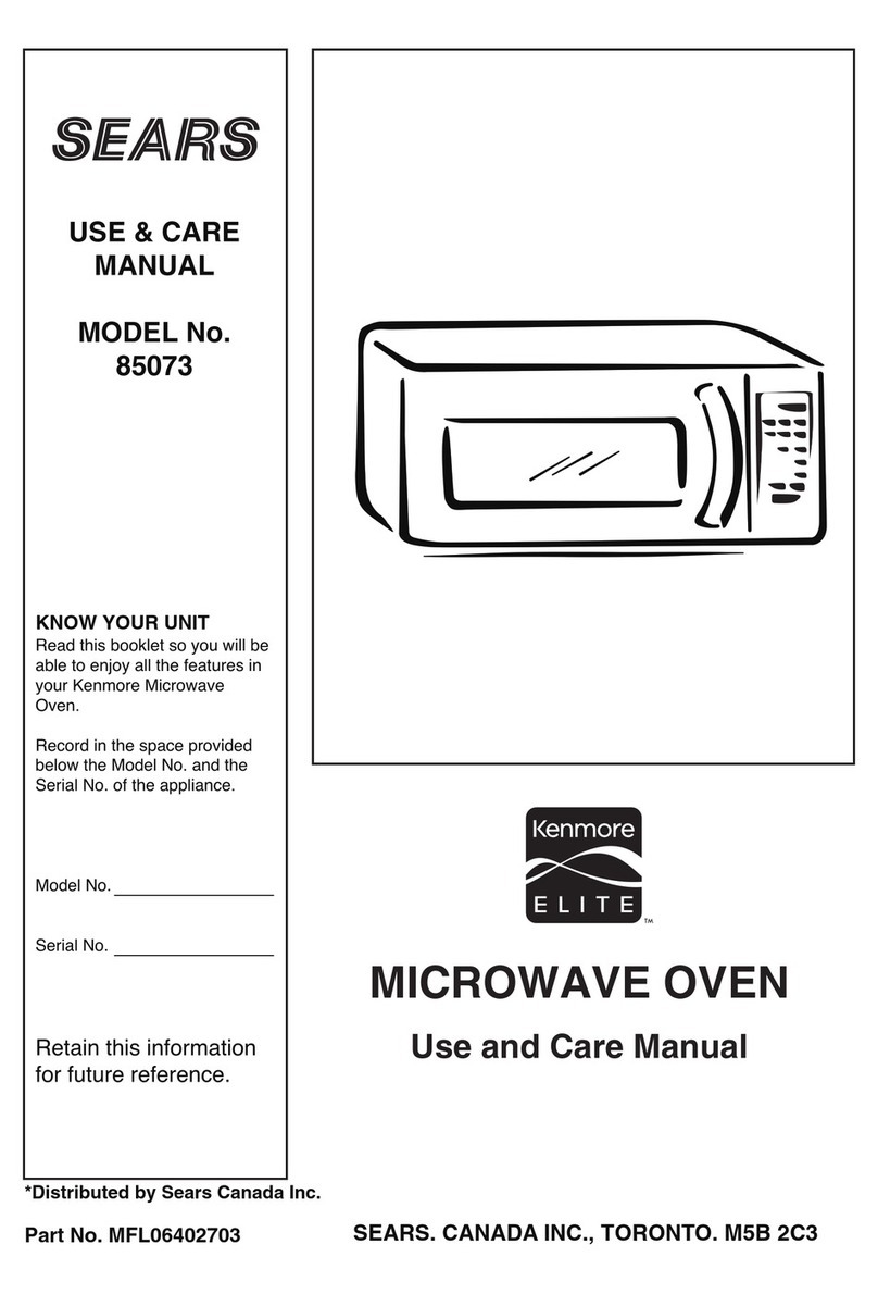 Kenmore 85073 use and care manual