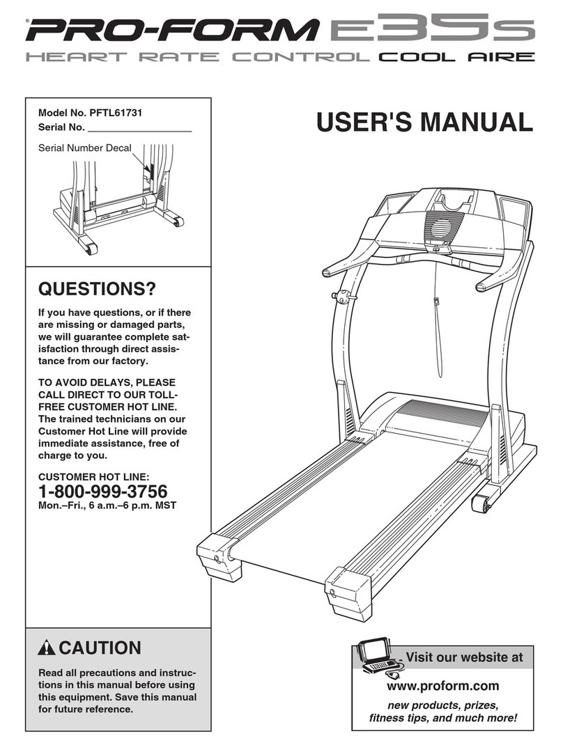 Pro-Form PFTL61731 User manual