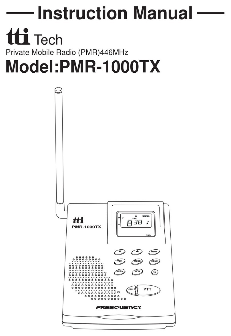 TTI PMR-1000TX User manual