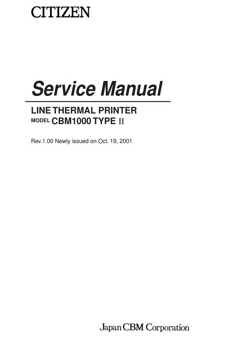 Citizen CBM-1000 User manual