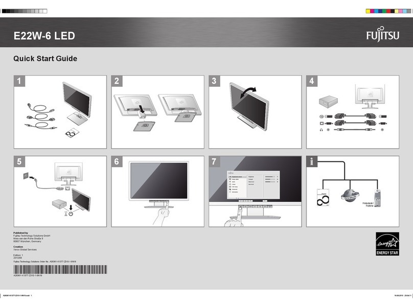 Fujitsu E22W-6 LED User manual