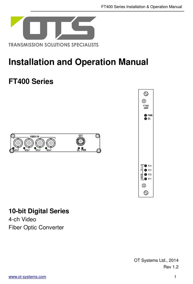OTS FT400-SSTSA User manual