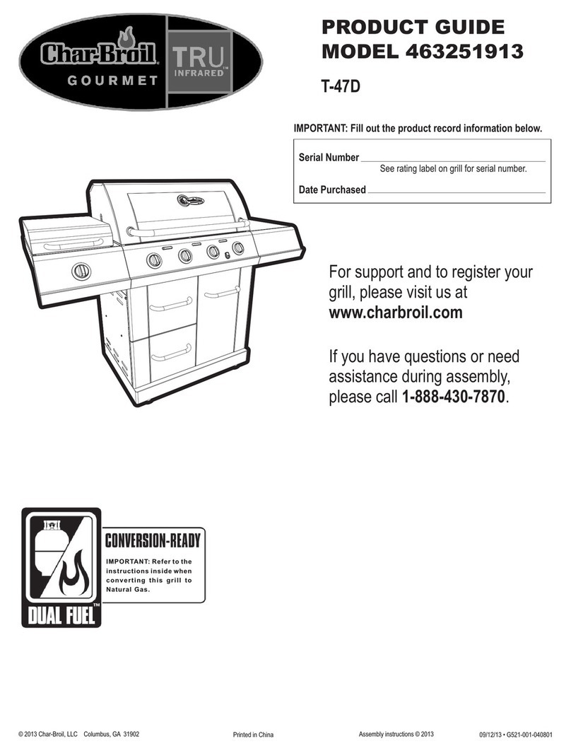 Char-Broil T-47D 463251913 User manual