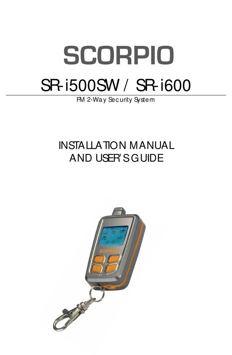 Scorpio SR-i500SW Installation manual and user's guide