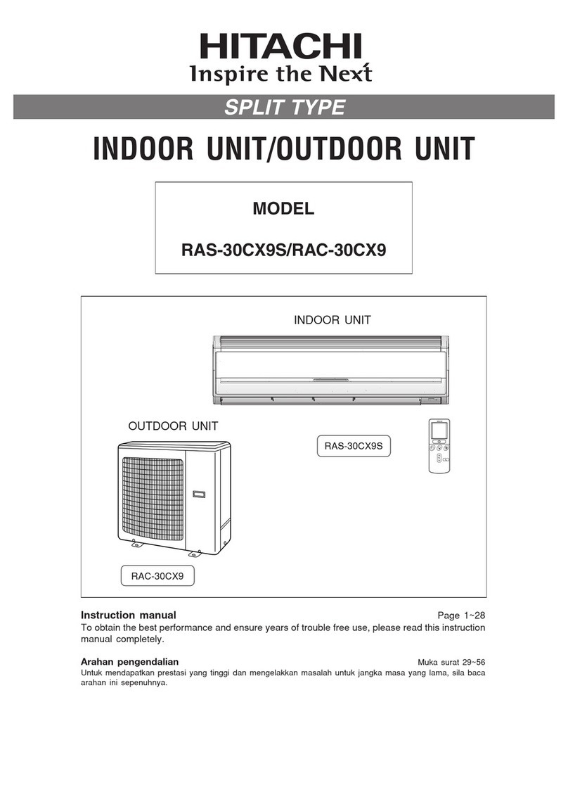 Hitachi RAS-30CX9S User manual