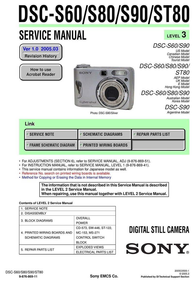 Sony DSC-S60 Fall 2005 Service manual