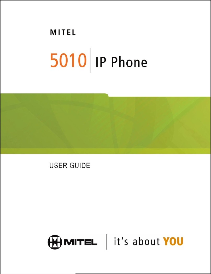 Mitel NETWORKS 5010 User manual Mitel NETWORKS 5010 User manual