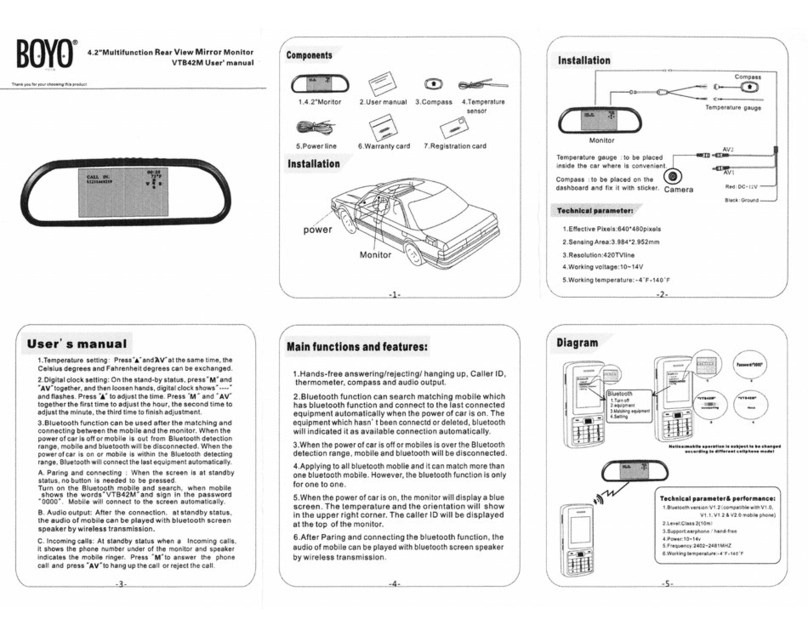 Boyo VTB42M User manual