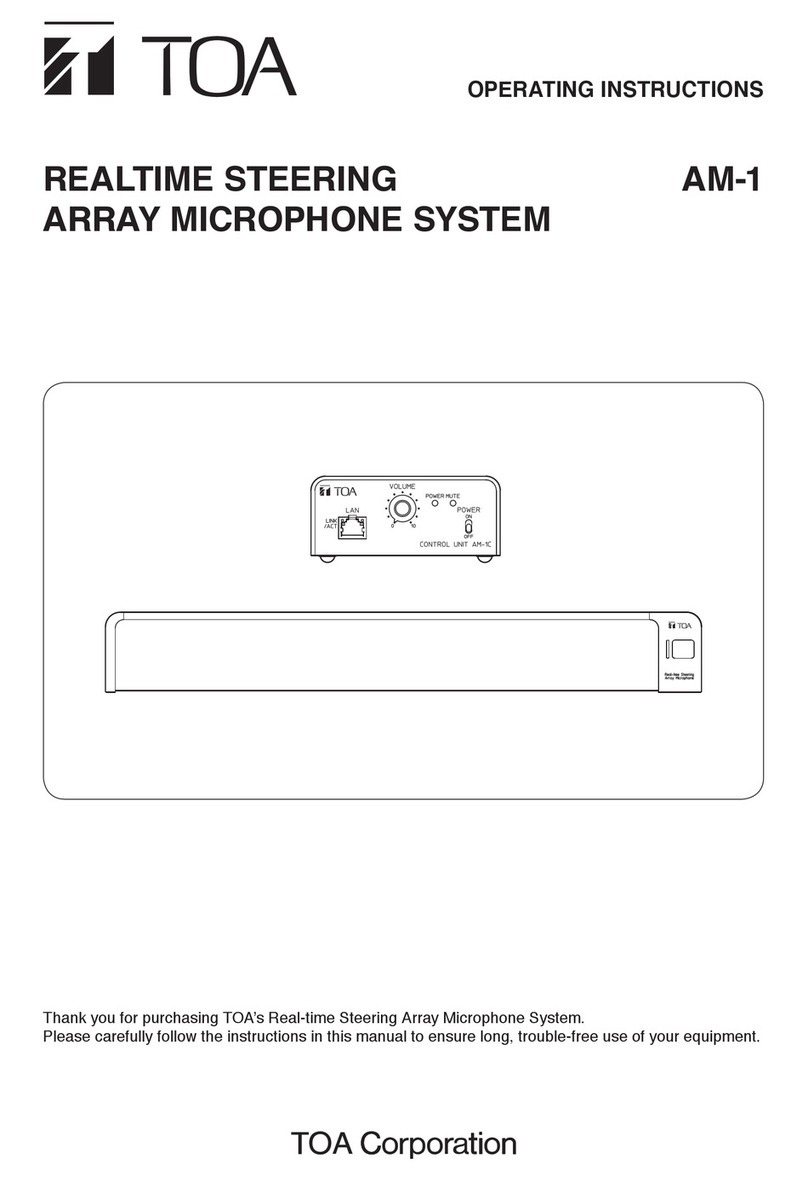 Toa AM-1 User manual