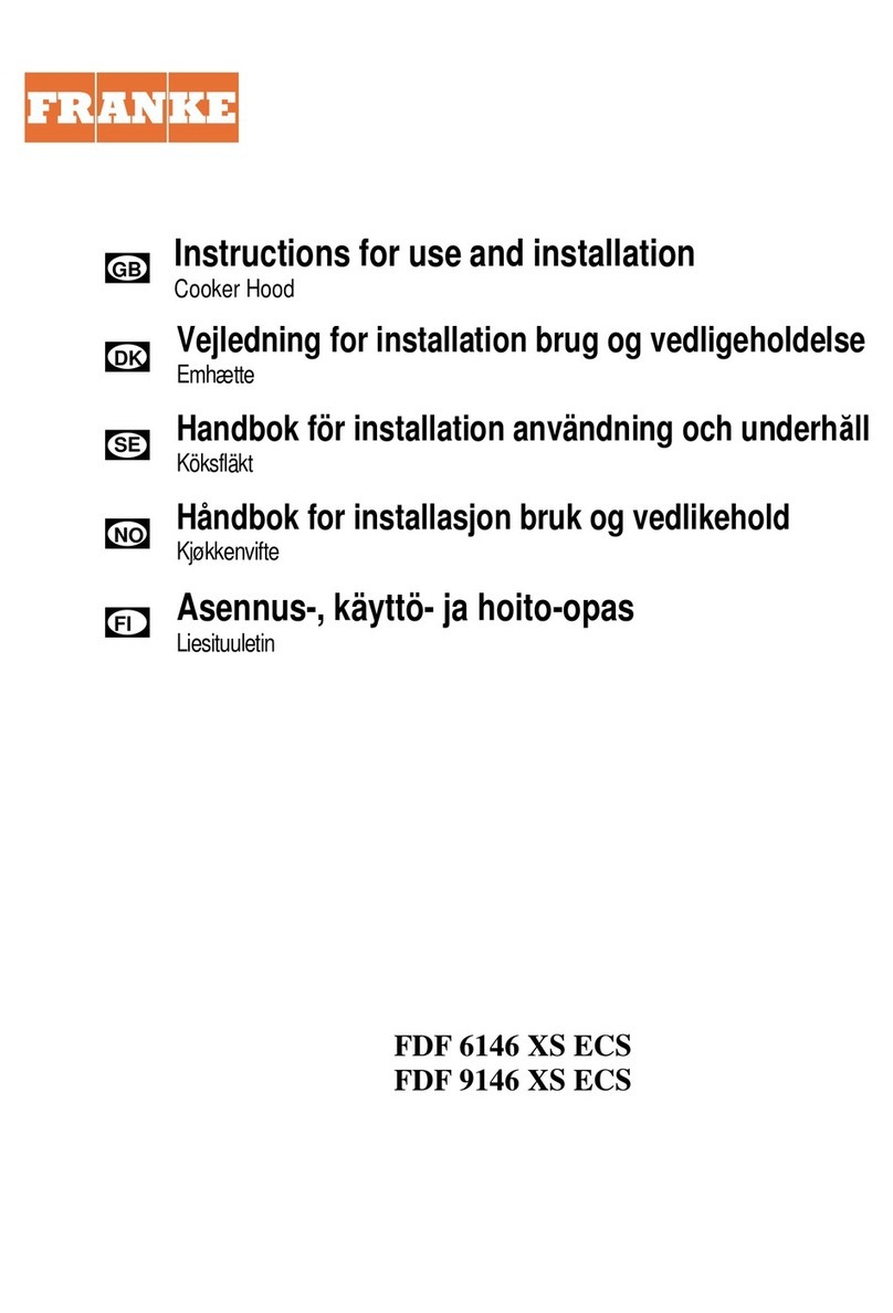 Franke FDF 9146 XS ECS Operation manual