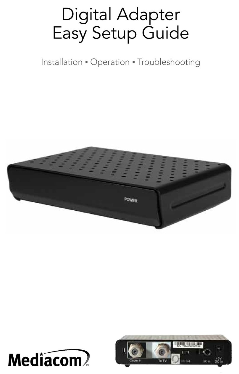 Mediacom Digital Adapter Easy setup guide