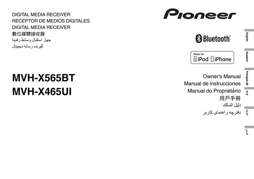 Pioneer MVH-X565BT owner's manual